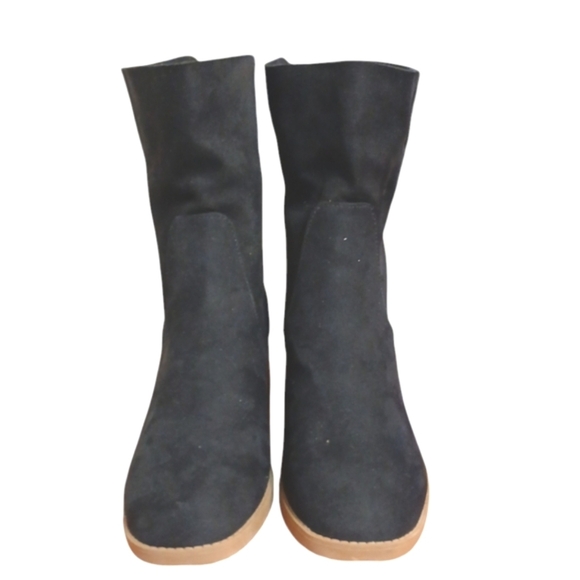 NEW Sun & Stone Lyraa Booties Women's Black Suede Ankle Boots Size 8.5 - Picture 5 of 13